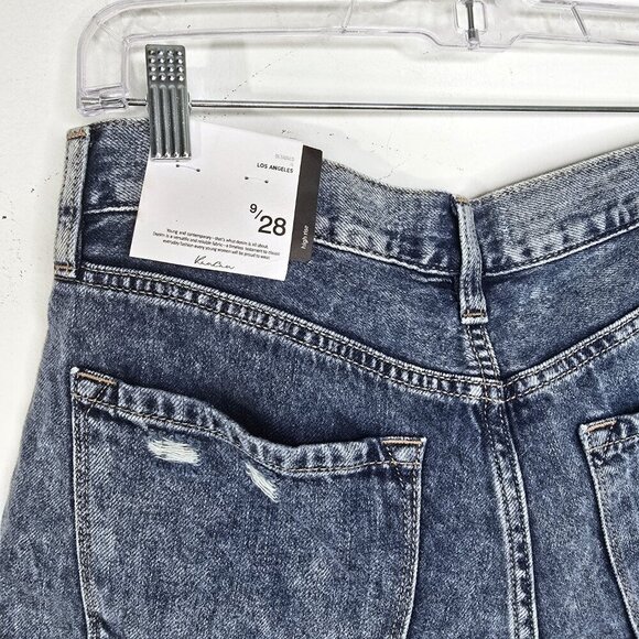 NWT KANCAN Stacy High Rise Mom Jean Shorts Distressed Frayed Size 9/28 - Picture 6 of 12